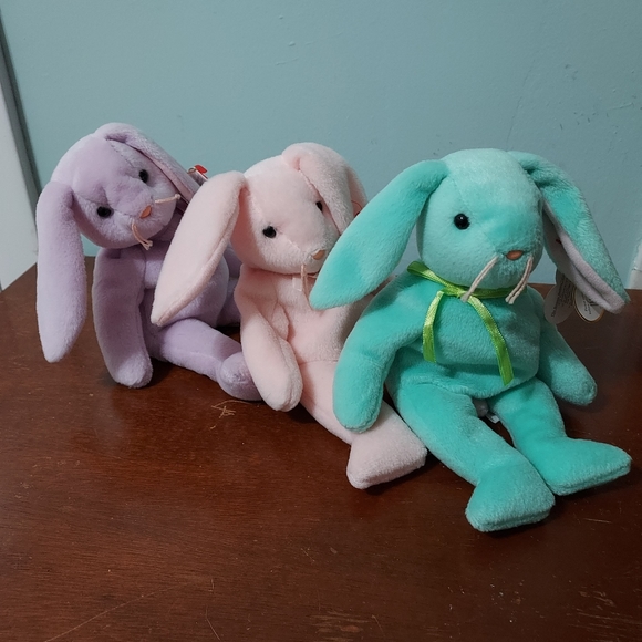 Hippity, Hoppity and Floppity beanie babies - Picture 3 of 8